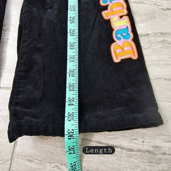 Girls Barbie Black Corduroy Cargo Wide Legged Jeans, Junior 160 - Picture 8 of 16